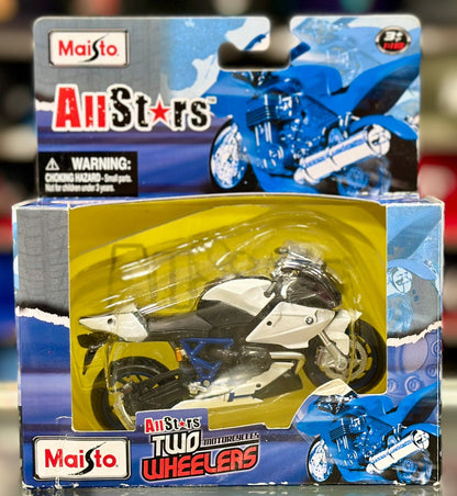 Maisto BMW Sports Motorcycle Motorbike 1/18 Scale Diecast Model Bike | New - Product Image