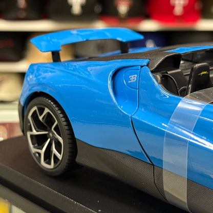 Maisto Bugatti Mistral Blue 1/18 Scale Diecast Model Car | New - Product Image