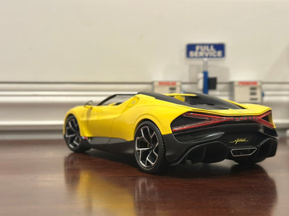 Maisto Bugatti Mistral Yellow 1/18 Scale Diecast Model Car - Product Image