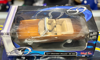 Maisto Chevrolet Chevelle SS 454 Convertible Metallic Copper 1/18 Scale Diecast Model Car | New - Product Image