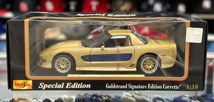 Maisto Chevy Corvette Guldstrand Gold 1/18 Scale Diecast Model Car - Product Image