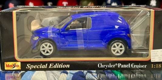 Maisto Chrysler Panel PT Cruiser Blue 1/18 Scale Diecast Model Car - Product Image