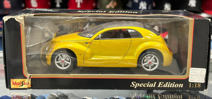 Maisto Chryster PT Cruiser Gold 1/18 Scale Diecast Model Car | New - Product Image