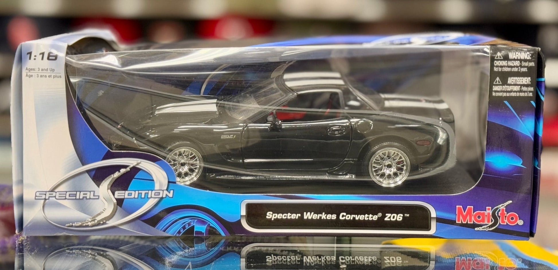 Maisto Corvette 'Specter Werkes' Z06 1/18 Scale Diecast Model Car | New - Product Image