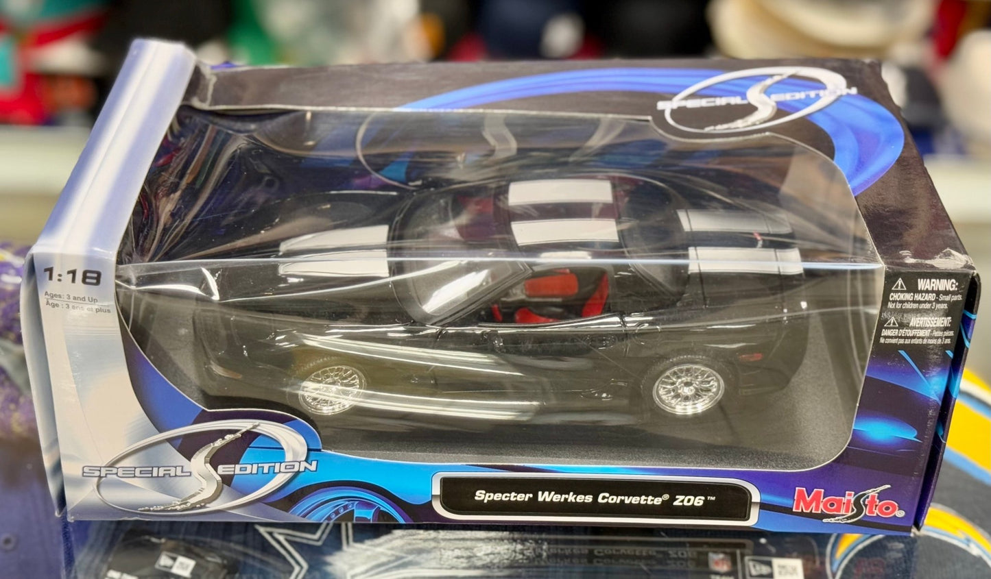Maisto Corvette 'Specter Werkes' Z06 1/18 Scale Diecast Model Car | New - Product Image