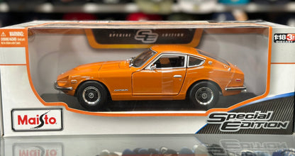 Maisto Datsun 240z Orange 1/18 Scale Diecast Model Car | New - Product Image