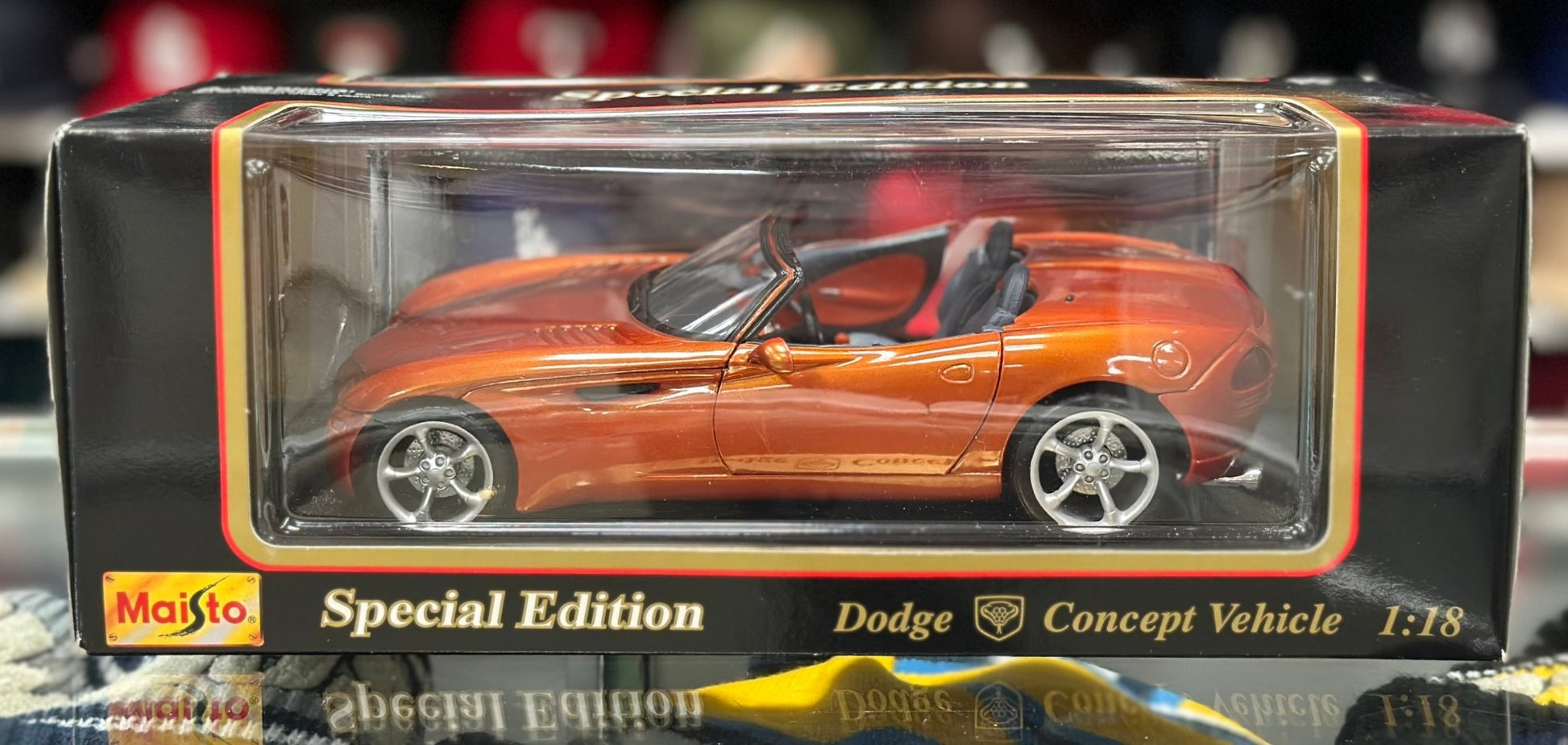 Maisto Dodge Concept Burnt Orange 1/18 Scale Diecast Model Car | New - Product Image