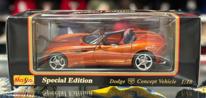 Maisto Dodge Concept Burnt Orange 1/18 Scale Diecast Model Car | New - Product Image