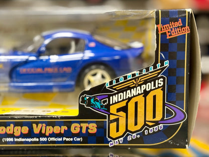 Maisto Dodge Viper GTS 'Indianapolis 500 Pace Car' Blue 1/18 Scale Diecast Model Car | New - Product Image