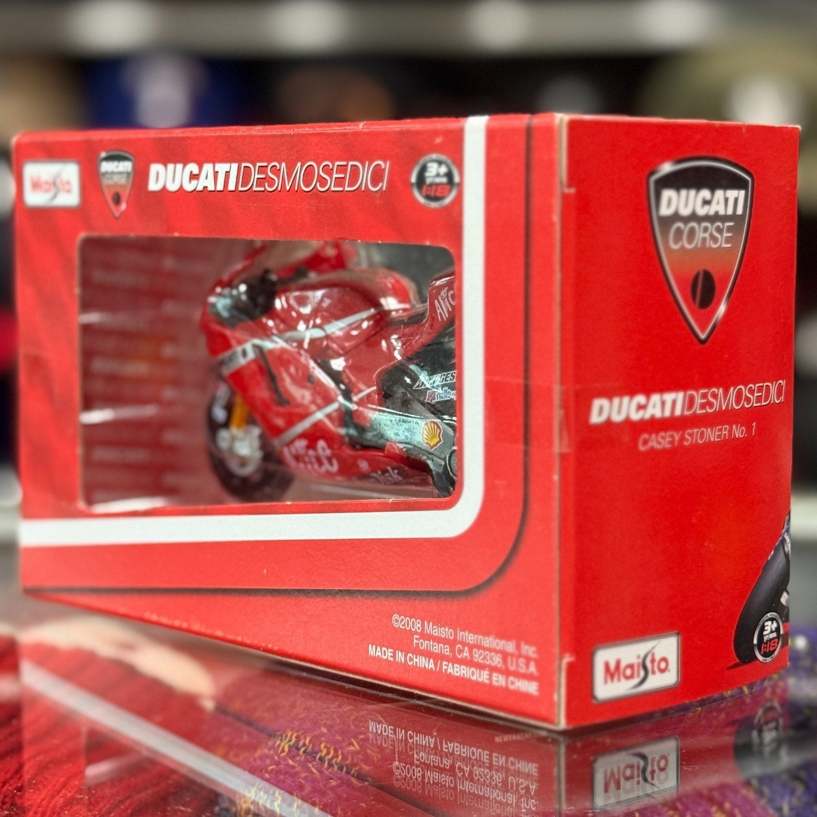 Maisto Ducati Corse Desmosedici 'Casey Stoner #27' 1/18 Scale Diecast Racing Motorcycle | New - Product Image