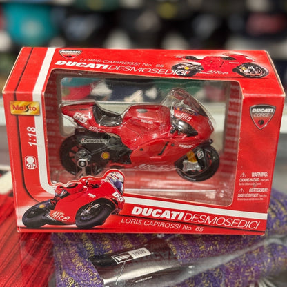 Maisto Ducati Corse Desmosedici 'Loris Capirossi #65' 1/18 Scale Diecast Racing Motorcycle | New - Product Image