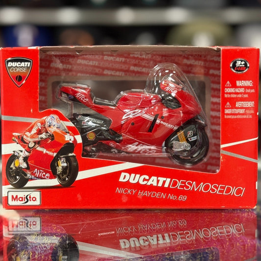 Maisto Ducati Corse Desmosedici 'Nicky Haden #69' 1/18 Scale Diecast Racing Motorcycle | New - Product Image