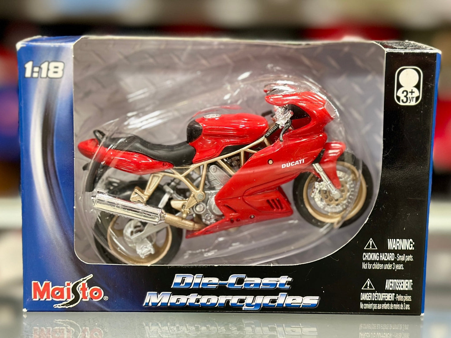 Maisto Ducati Motorcycle 1/18 Scale Diecast Model Bike | New - Product Image