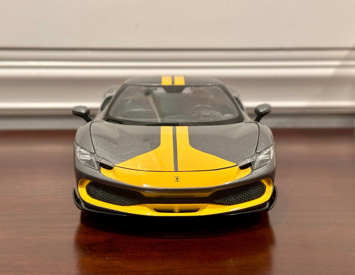 Maisto Ferrari 296 GTB 'Asseto Fiorano' Silver 1/18 Scale Diecast Model Car | New - Product Image