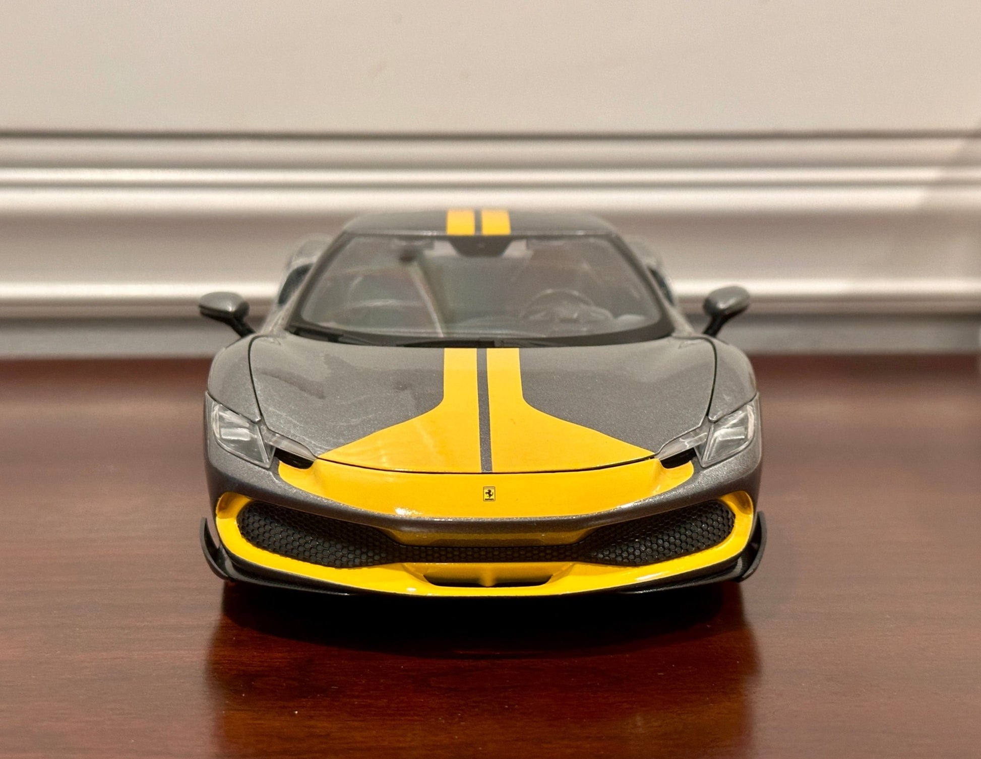 Maisto Ferrari 296 GTB 'Asseto Fiorano' Silver 1/18 Scale Diecast Model Car | New - Product Image