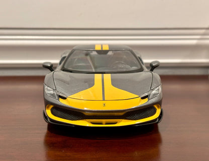 Maisto Ferrari 296 GTB 'Asseto Fiorano' Silver 1/18 Scale Diecast Model Car | New - Product Image