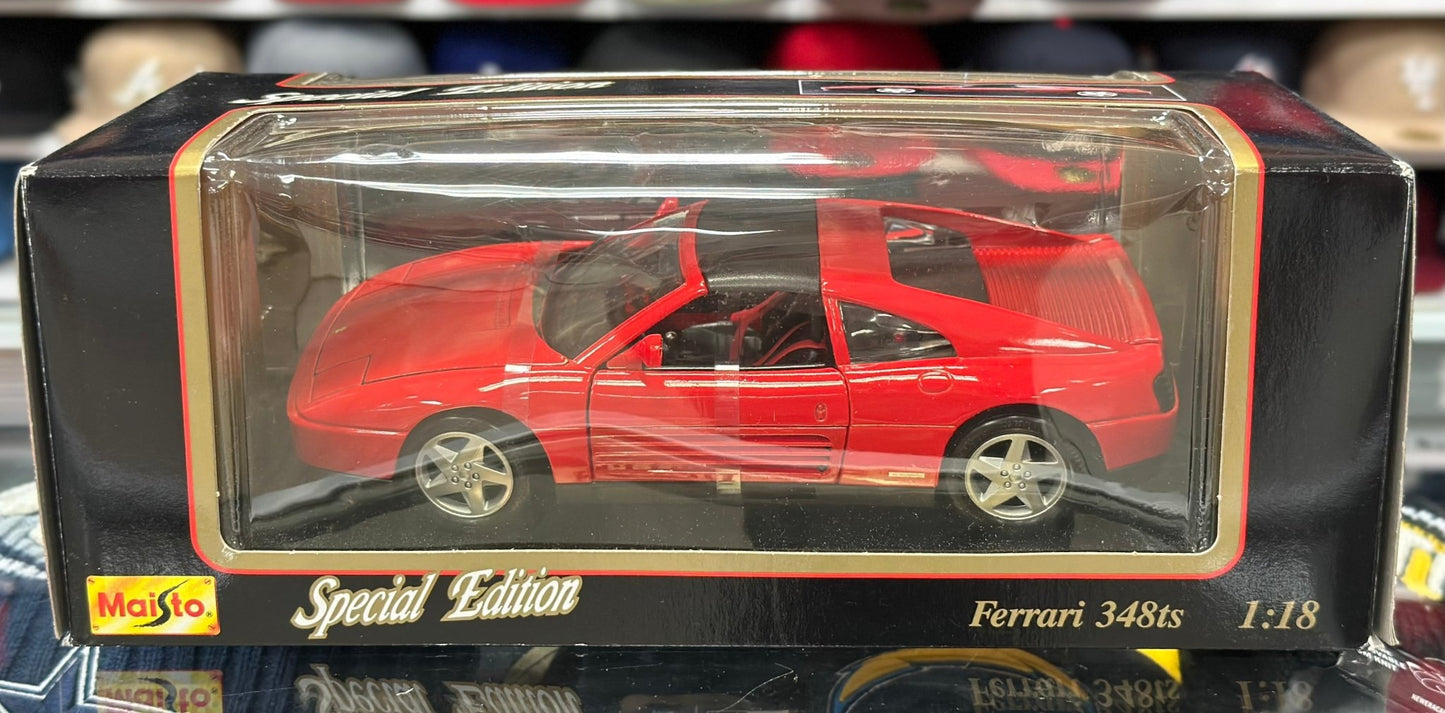 Maisto Ferrari 348 TS Red 1/18 Scale Diecast Model Car | New - Product Image