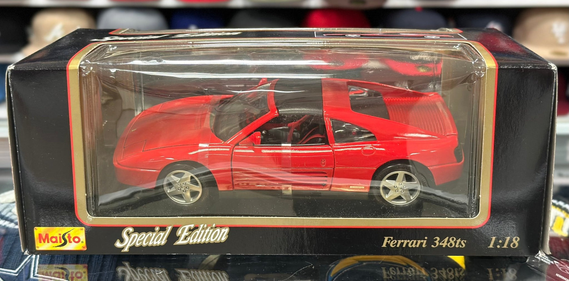 Maisto Ferrari 348 TS Red 1/18 Scale Diecast Model Car | New - Product Image