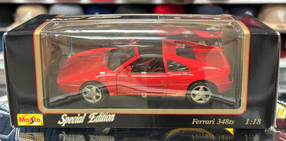 Maisto Ferrari 348 TS Red 1/18 Scale Diecast Model Car | New - Product Image
