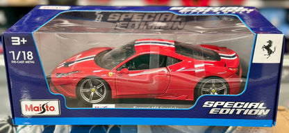 Maisto Ferrari 458 Speciale Red 1/18 Scale Diecast Model Car - Product Image