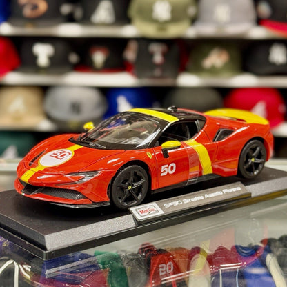 Maisto Ferrari SF90 Stradale 'Assetto Fiorano' Red 1/18 Scale Diecast Model Car | New - Product Image