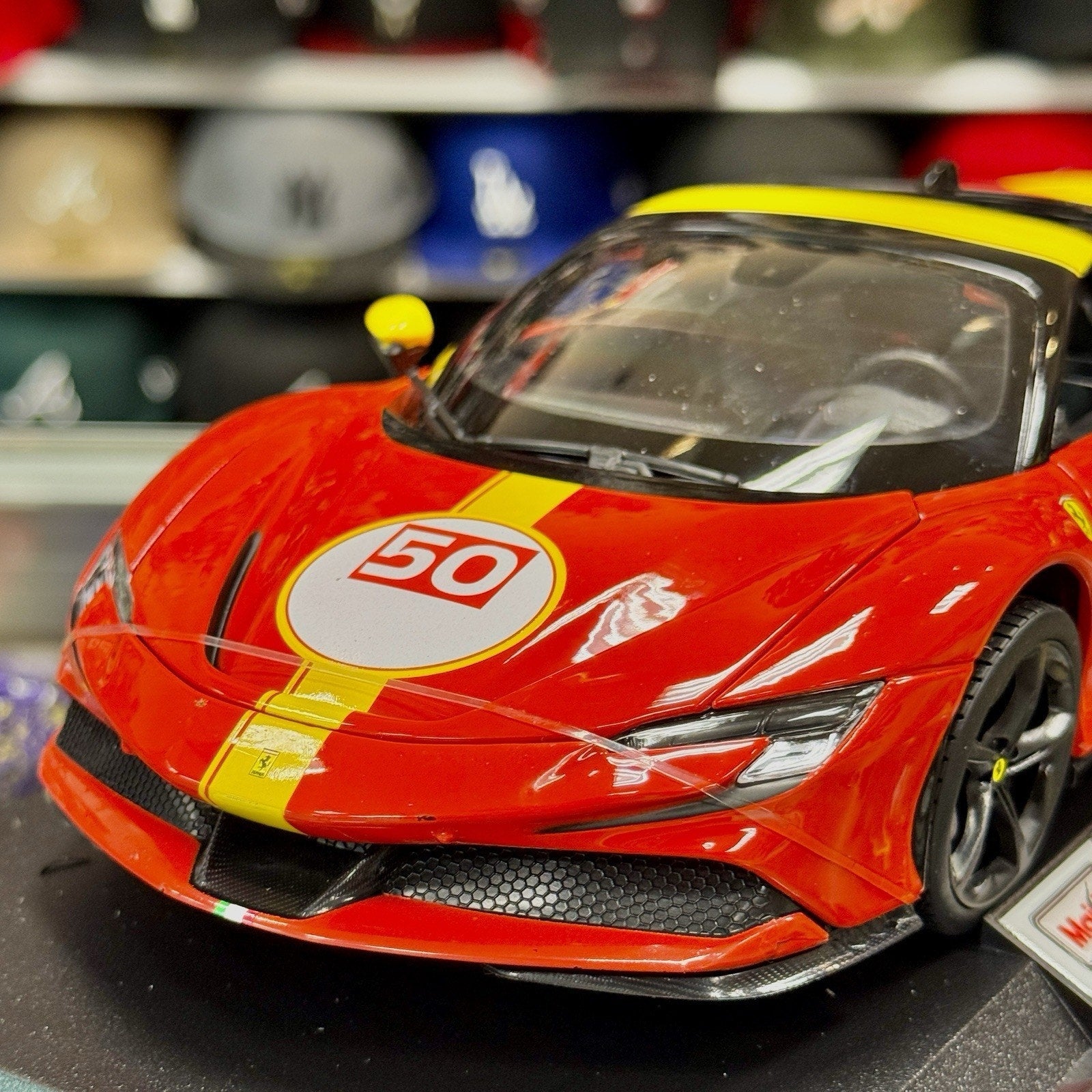 Maisto Ferrari SF90 Stradale 'Assetto Fiorano' Red 1/18 Scale Diecast Model Car | New - Product Image