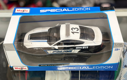 Maisto Ford Mustang 'Police Edition' 1/18 Scale Diecast Model Car | New - Product Image