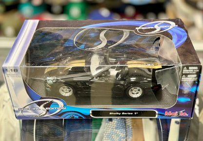 Maisto Ford Shelby Series 1 Black w/ Gold Stripes 1/18 Scale Diecast Model Car - Product Image