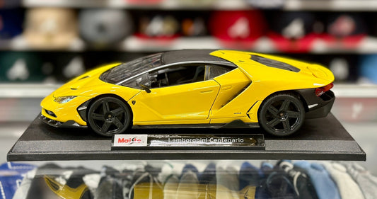 Maisto Lamborghini Centenario Pearl Yellow 1/18 Scale Diecast Model Car - Product Image