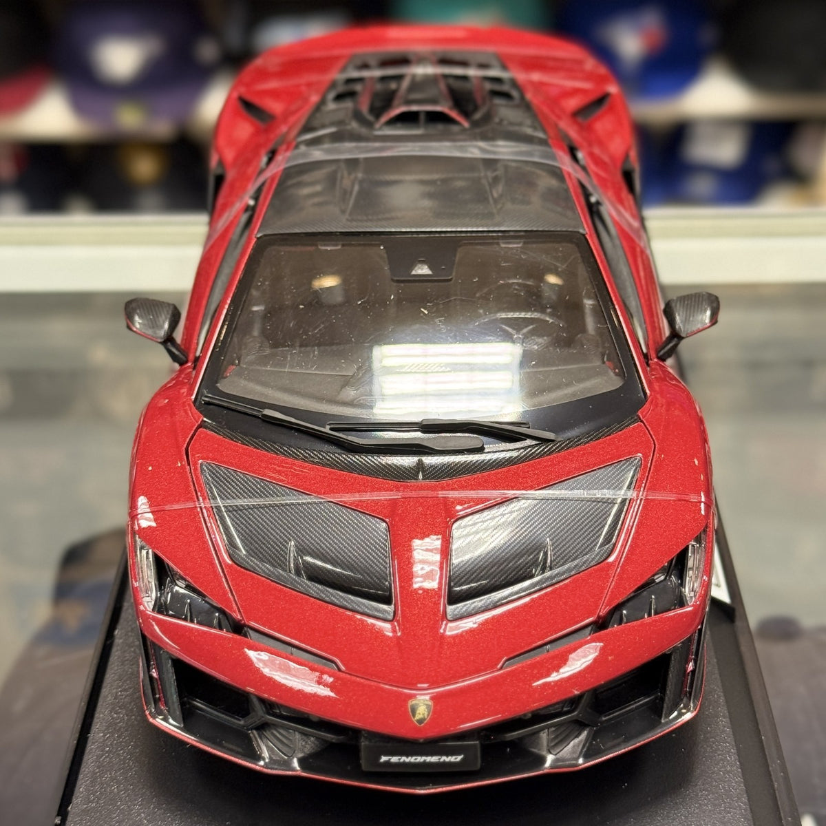 WORLD EXCLUSIVE - Maisto 1:18 Lamborghini Fenomeno in Deep Rosso Metallic RARE - Product Image