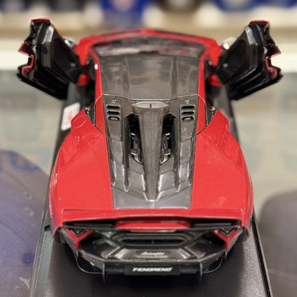WORLD EXCLUSIVE - Maisto 1:18 Lamborghini Fenomeno in Deep Rosso Metallic RARE - Product Image