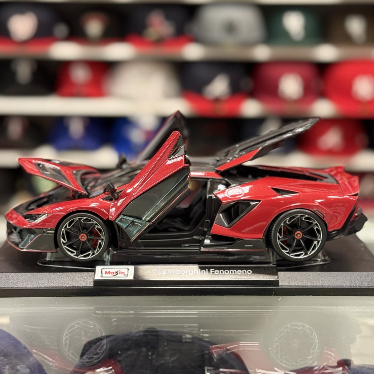 WORLD EXCLUSIVE - Maisto 1:18 Lamborghini Fenomeno in Deep Rosso Metallic RARE - Product Image