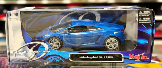 Maisto Lamborghini Gallardo Monterey Blue 1/18 Scale Diecast Model Car | New - Product Image