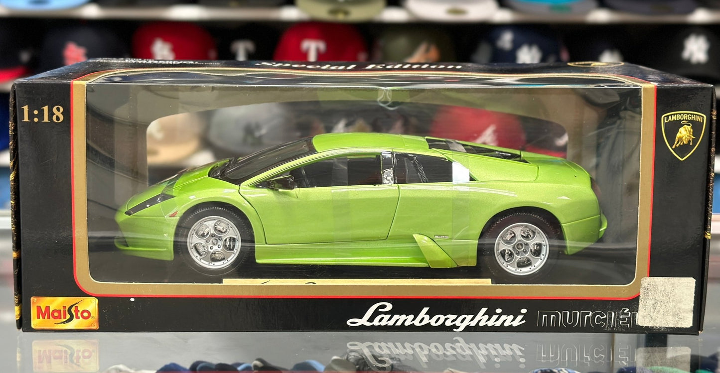 Maisto Lamborghini Murcielago Green 1/18 Scale Diecast Model Car | New - Product Image