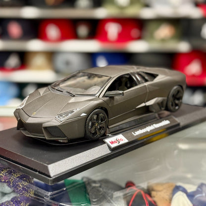 Maisto Lamborghini Reventon Matte Gray 1/18 Scale Diecast Model Car | New - Product Image