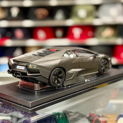 Maisto Lamborghini Reventon Matte Gray 1/18 Scale Diecast Model Car | New - Product Image
