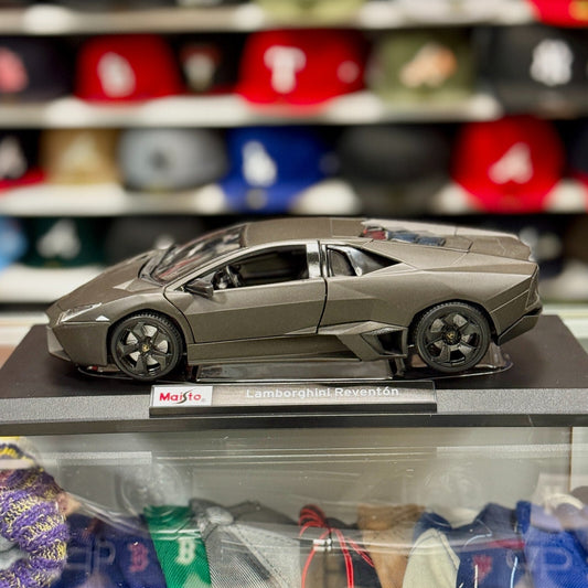 Maisto Lamborghini Reventon Matte Gray 1/18 Scale Diecast Model Car | New - Product Image