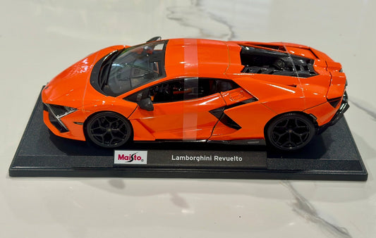 Maisto Lamborghini Revuelto Orange 1/18 Scale Diecast Model Car | New - Product Image