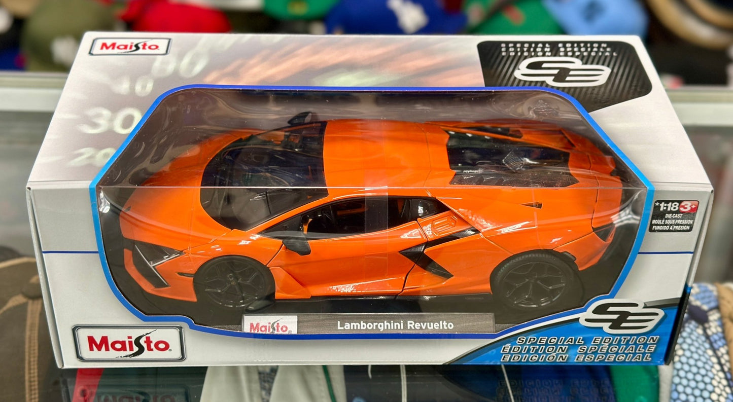 Maisto Lamborghini Revuelto Orange 1/18 Scale Diecast Model Car | New - Product Image