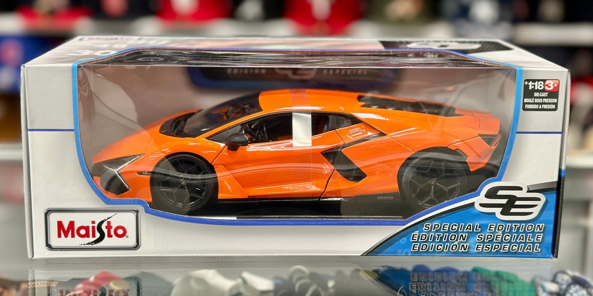 Maisto Lamborghini Revuelto Orange 1/18 Scale Diecast Model Car | New - Product Image