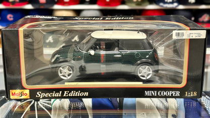 Maisto Mini Cooper Green 1/18 Scale Diecast Model Car - Product Image