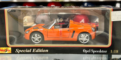 Maisto Opel Speedster Orange 1/18 Scale Diecast Model Car - Product Image