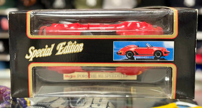 Maisto Porsche 911 Carrera Speedster Red 1/18 Scale Diecast Model Car | New - Product Image