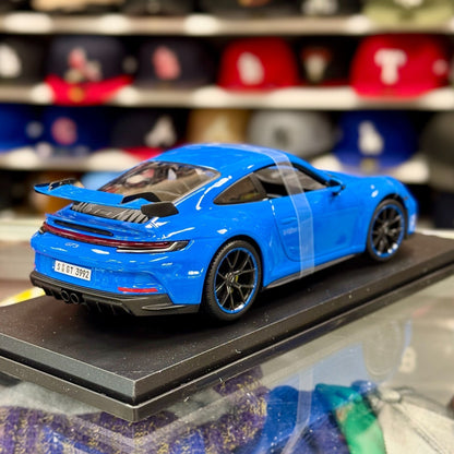 Maisto Porsche 911 GT3 Blue 1/18 Scale Diecast Model Car | New - Product Image