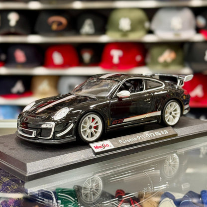Maisto Porsche 911 GT3 RS 4.0 Black 1/18 Scale Diecast Model Car | New - Product Image
