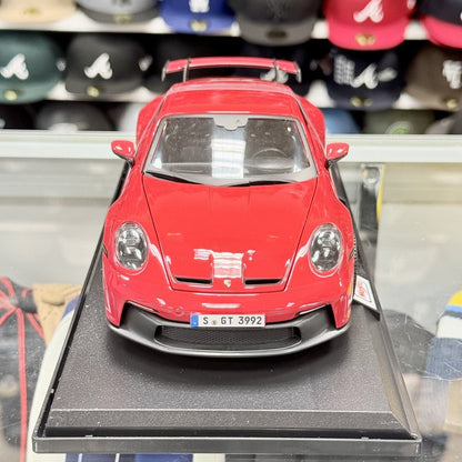 Maisto Porsche 992 GT3 Red 1/18 Scale Diecast Model Car | New - Product Image