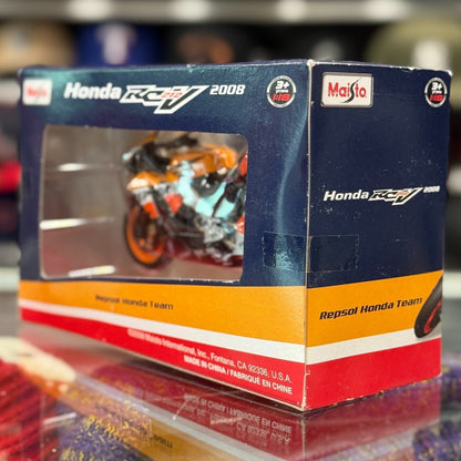Maisto Repsol Honda RCV 'Team Nicky Hayden' 1/18 Scale Diecast Racing Motorcycle | New - Product Image