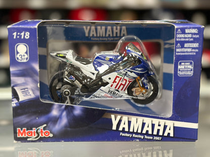 Maisto Yamaha FIAT Racing Bike 1/18 Scale Diecast Model Bike | New - Product Image