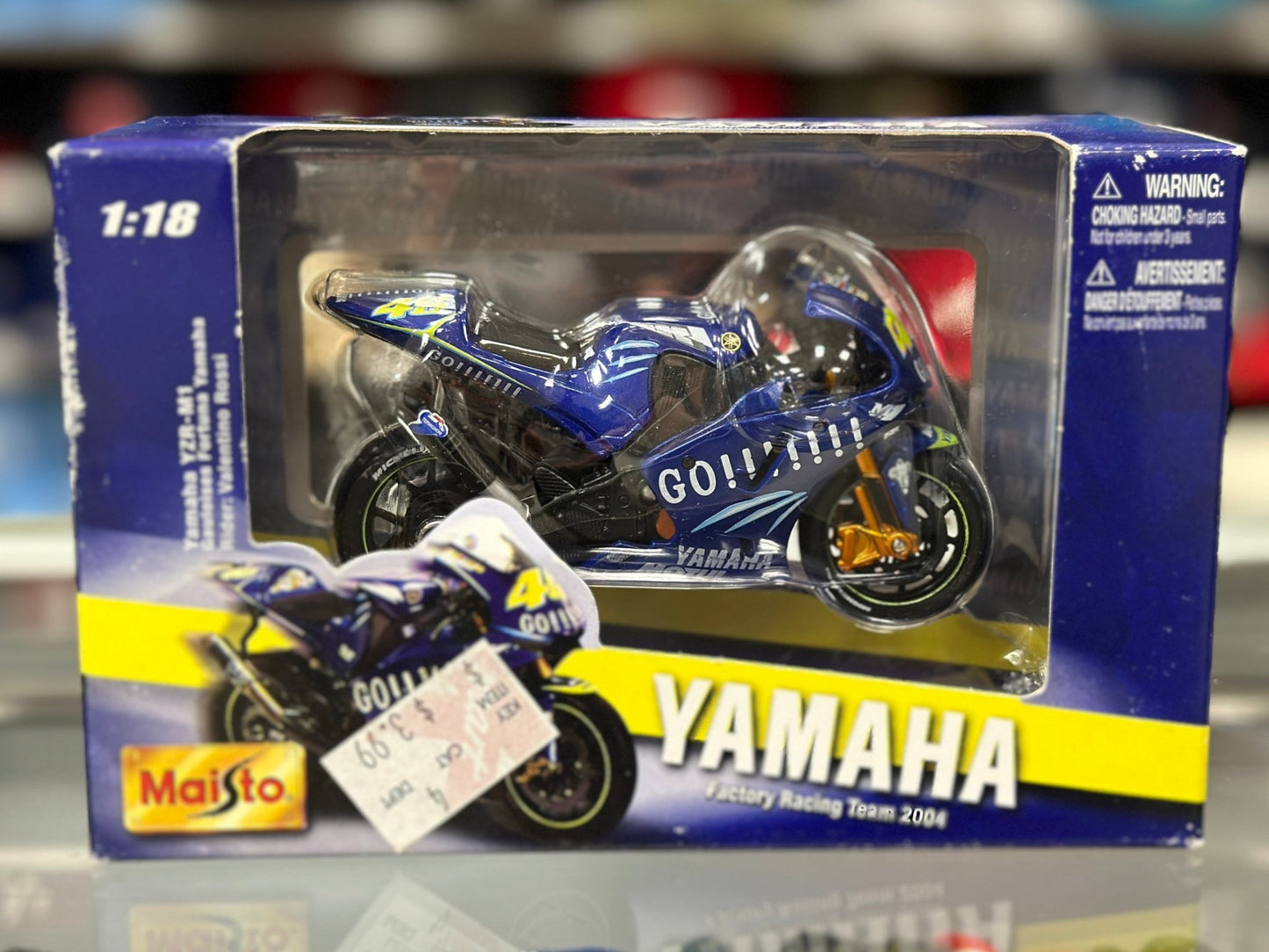 Maisto Yamaha YZR M1 Racing Bike 1/18 Scale Diecast Model Bike | New - Product Image
