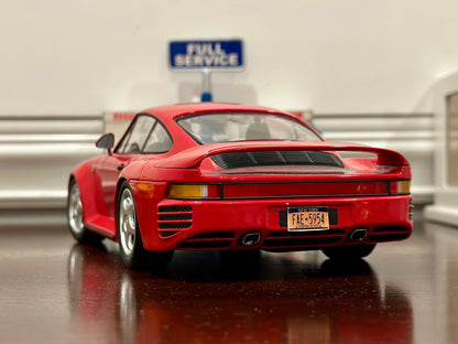 Minichamps 1987 Porsche 959 Red 1/18 Scale Resin Model Car - Product Image